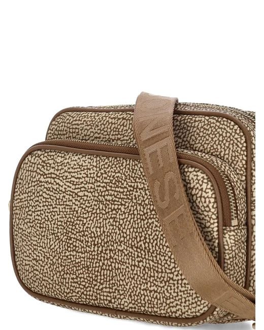 Borbonese Brown Portrait Crossbody Bag