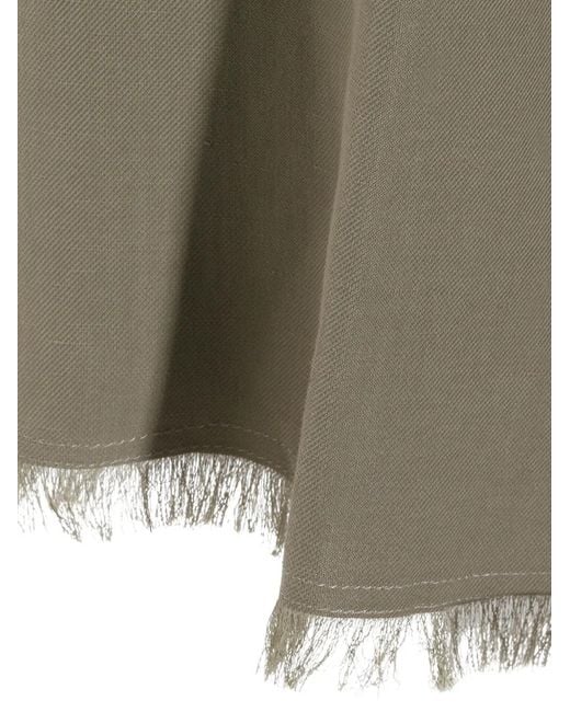 Antonelli Gray Elasticated Frayed Trousers