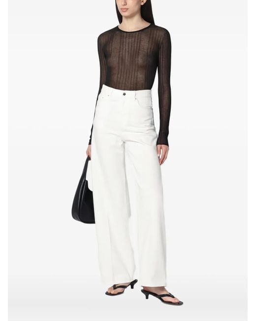 Camiseta de manga larga Roberto Collina de color White