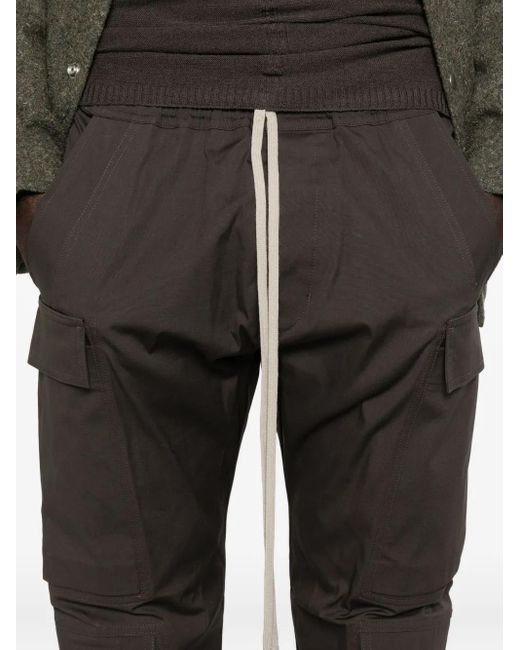 メンズ Rick Owens ドローストリング カーゴパンツ Gray