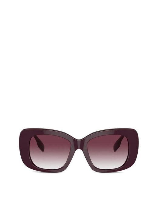 Burberry Purple Rectangle-Frame Sunglasses