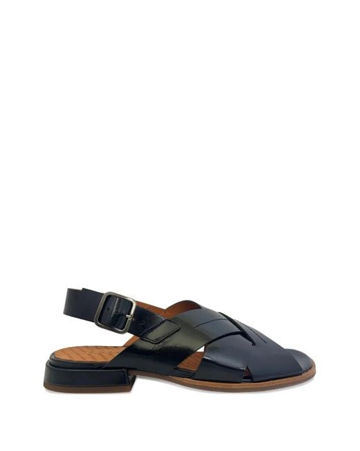 Chie Mihara Blue Crossover-Strap Buckle-Fastening Sandals
