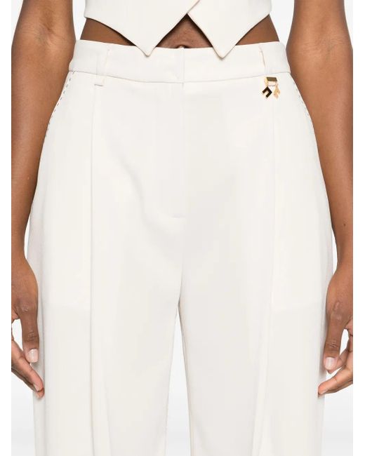 Elisabetta Franchi コントラストステッチ パンツ White