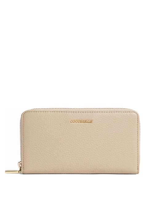 Coccinelle Natural Zip-Up Wallet