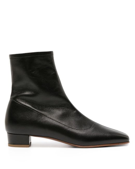 By Far Black Este 25 Leather Ankle Boots - Women's - Calf Leather/rubber