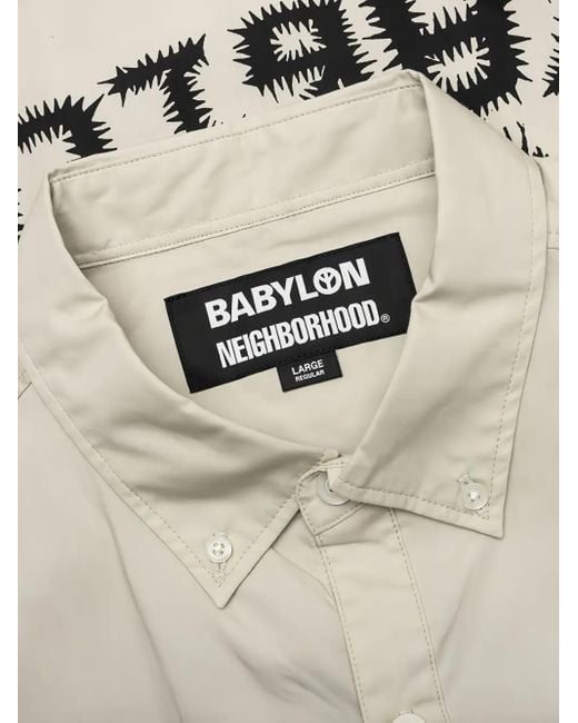 Camicia Con Stampa Grafica di Neighborhood in White da Uomo