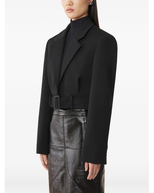 Lanvin Black Short Belted Jacket
