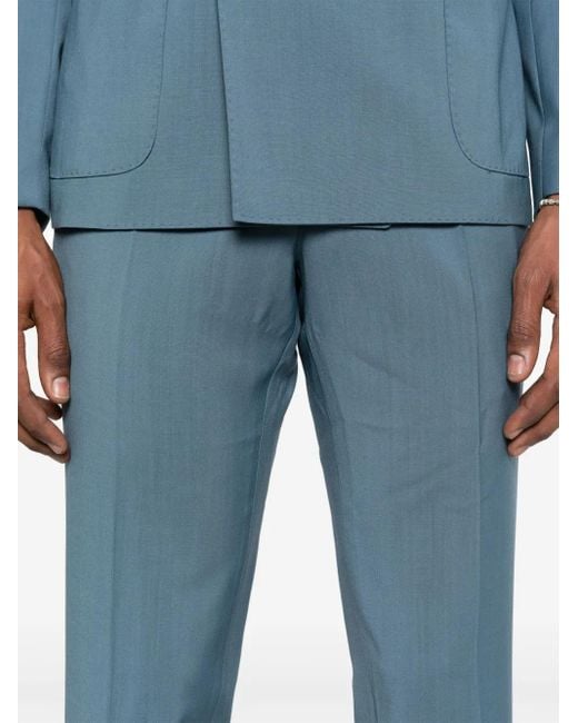 Traje de lana Luigi Bianchi de hombre de color Blue