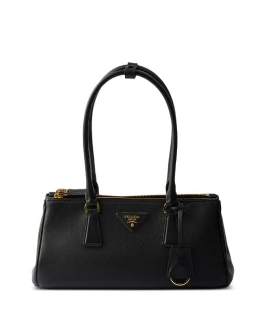 Prada Black Galleria Structured Tote Bag