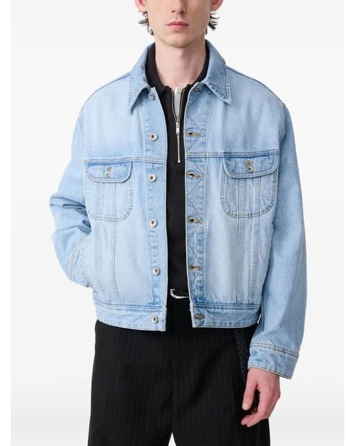 Studio Nicholson Blue Veste Derby En Jean for men
