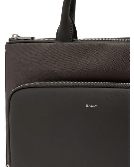 Bally Vogel Aktentasche mit Lederdetails in Black für Herren