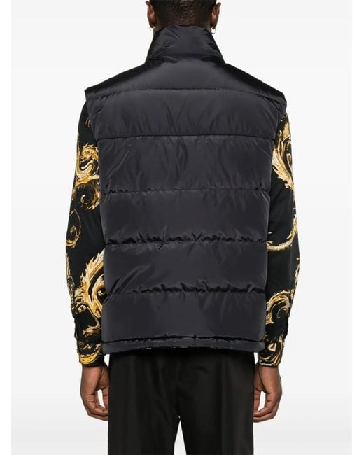 Versace Jeans Couture Black Reversible Gilet for men