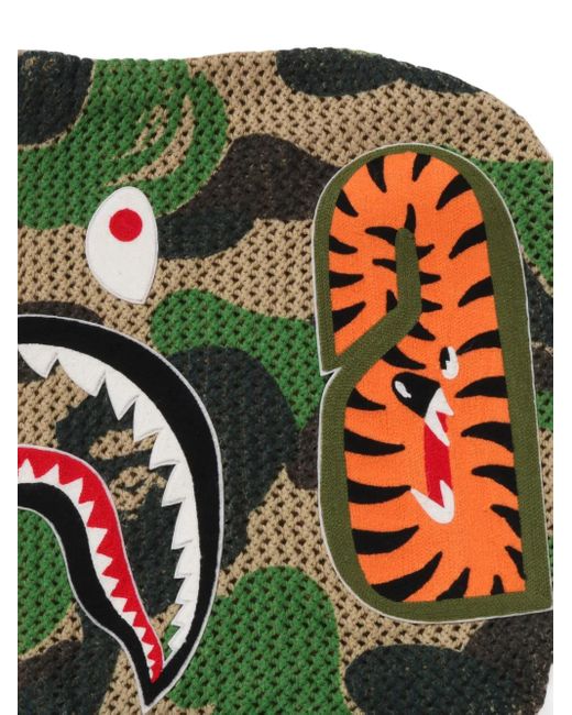 Sudadera con motivo militar y capucha A Bathing Ape de hombre de color Green