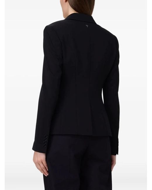 Dondup Black Single-Breasted Blazer