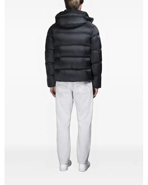 Moorer Blue Nadir Quilted Hooded Jacket for men