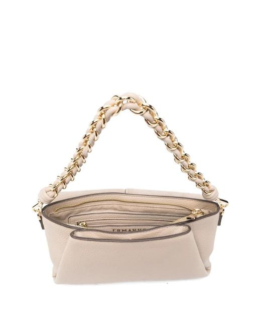 ERMANNO FIRENZE Natural Braided-Detail Shoulder Bag