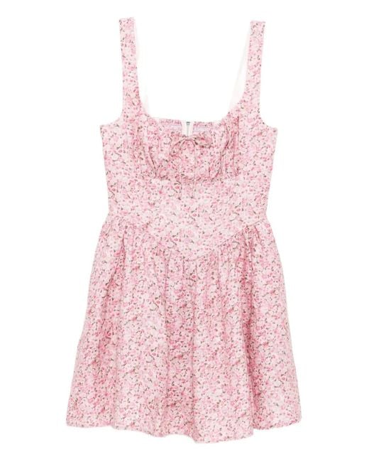 Reformation Daria リネンドレス Pink
