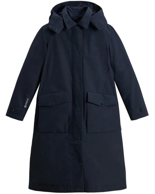 Woolrich Blue Oversize Cape