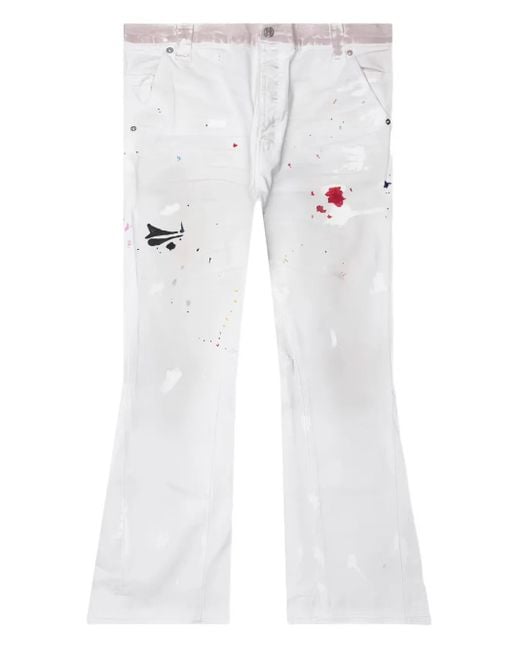 GALLERY DEPT. White Paint-Splatter Jeans