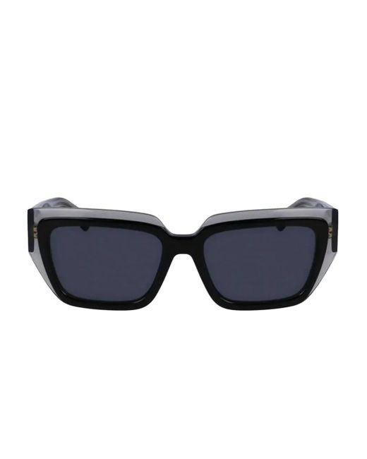 Ferragamo Eyewear Blue Sonnenbrille Mit Eckigem Gestell
