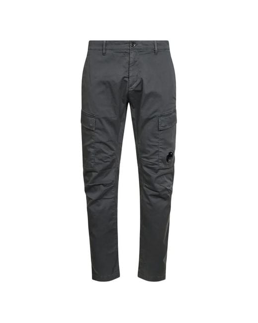 C P Company Gray Cargo Pants for men