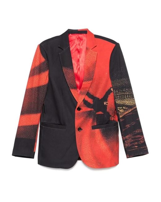 Kidsuper Red Spiralingman Blazer for men