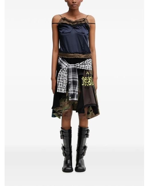 Abito Midi Con Design Patchwork di ANDERSSON BELL in Blue