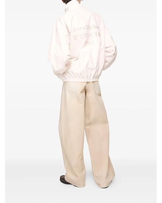 Acne Natural Puff-Sleeve Zip-Up Jacket for men