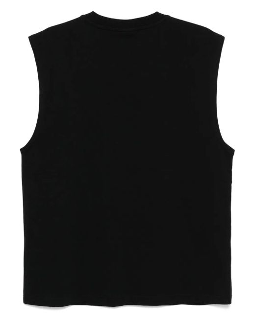 Chocoolate Black Logo-Patch Vest for men