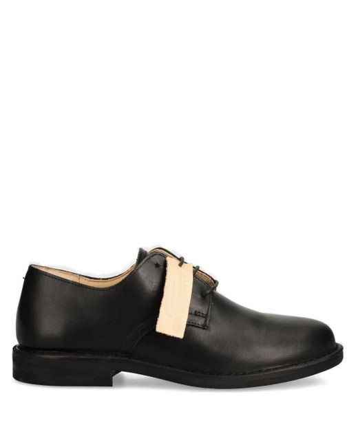 Astorflex Black Redflex Leather Lace-Up Derby Shoes for men