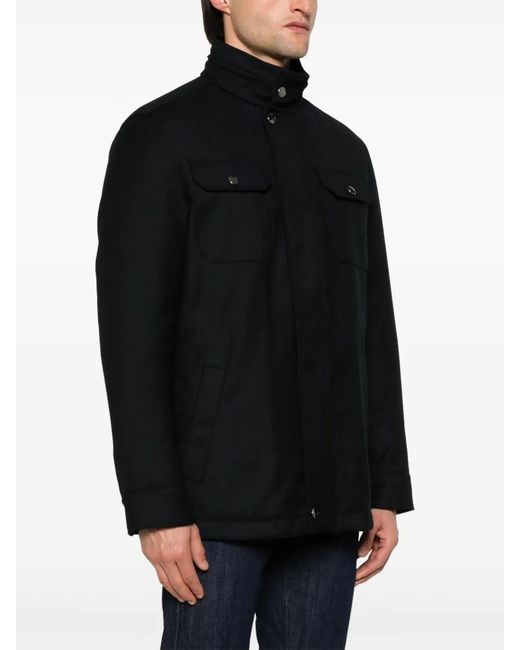 Canali Black Padded Jacket for men