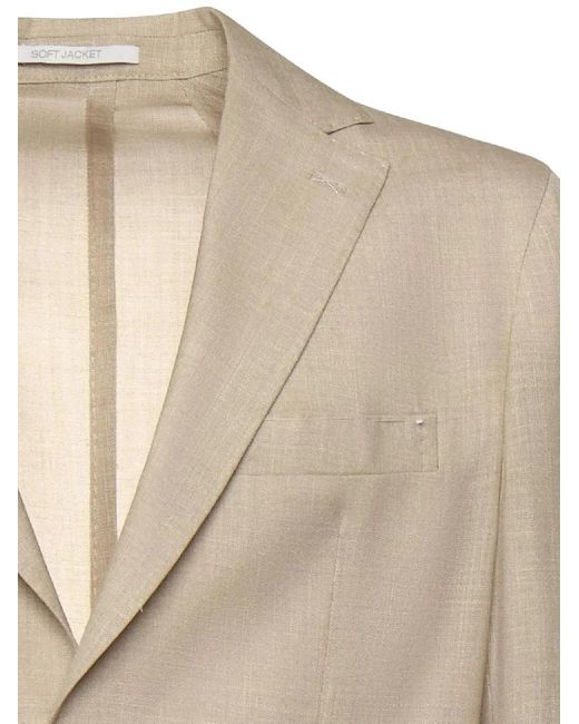 Eleventy Natural Single-Breasted Jacket for men