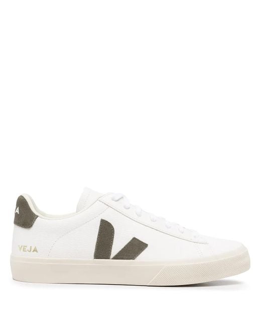 Cuir Campo Sans Chrome Extra Blanc Kaki Veja en coloris White