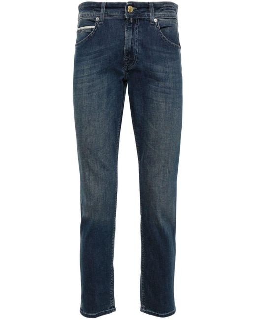 Briglia 1949 Blue Low-rise Skinny Jeans for men