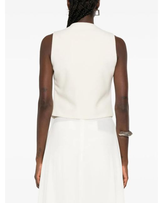 Vestiaire d'un Oiseau Libre Vネック ベスト White