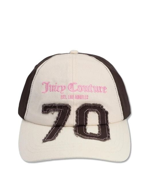 Juicy Couture Pink Logo-Embroidered Baseball Cap