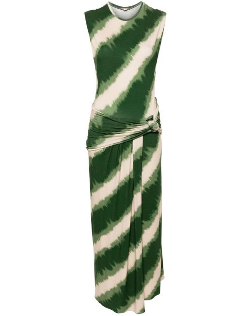 Robe portefeuille à motif tie-dye Johanna Ortiz en coloris Green