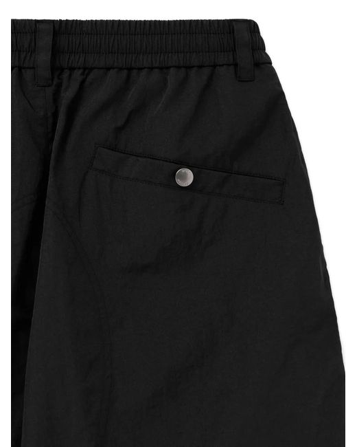 Wooyoungmi Black Short Cargo À Lien De Resserrage for men