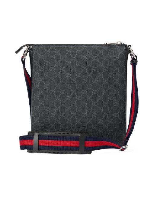 Gucci GG Supreme Messengerbag in het Black voor heren