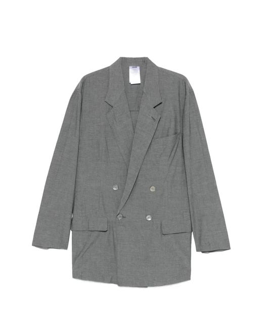 Magliano Double-Breasted Jacket in Gray for Men | Lyst
