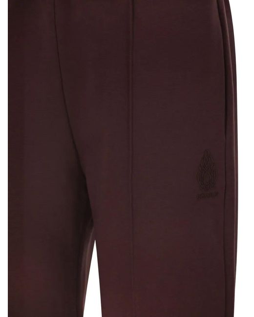Dondup Purple Wide-Leg Trousers