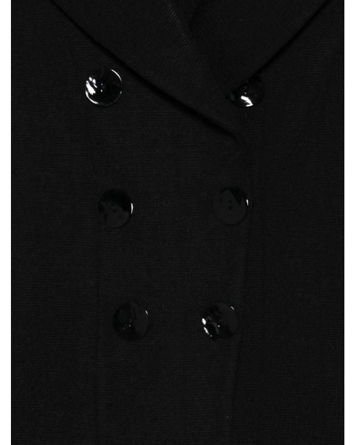 Charlott Black Double-Breasted Blazer