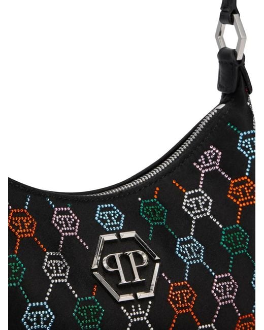 Philipp Plein Black Embellished Shoulder Bag