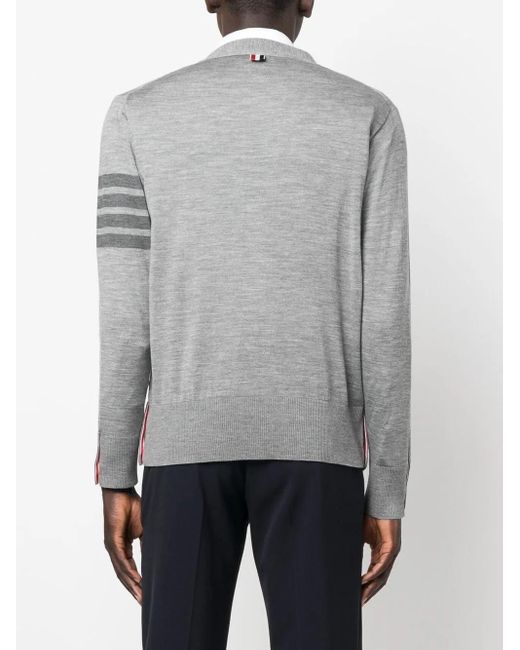 Thom Browne Vest Met V-Hals in het Gray voor heren