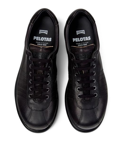 Camper Black Pelotas Leather Sneakers for men