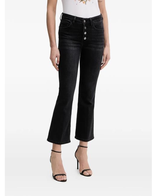 Liu Jo Black High-Rise Bootcut Jeans