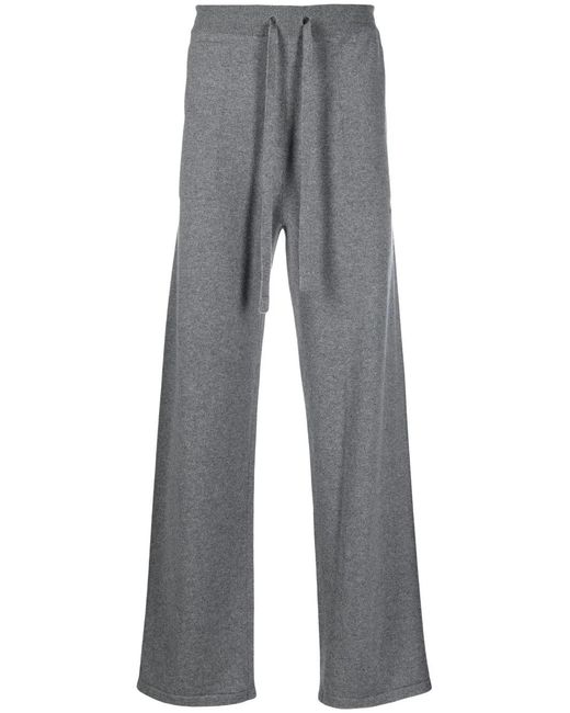 Off-White c/o Virgil Abloh Gray Logo-Embroidered Track Pants for men