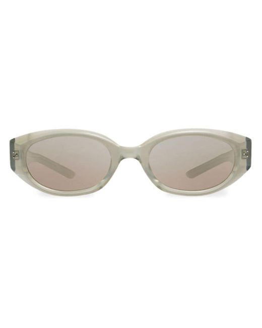 Gentle Monster Gray Void Gc10 Oval-frame Sunglasses