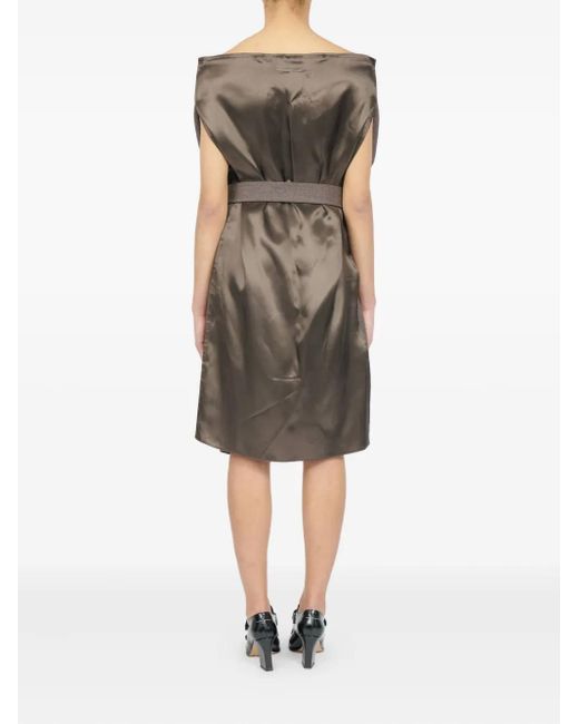 MM6 by Maison Margiela Gray Virgin-Wool Dress