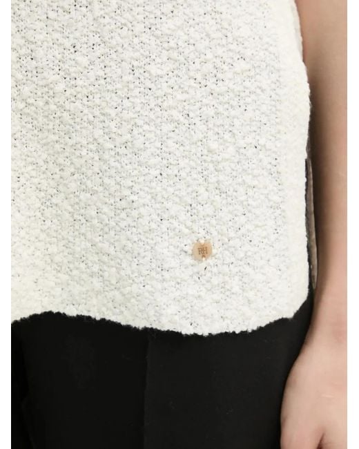 Top Con Scollo A V di Pedro Del Hierro Madrid in White